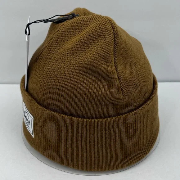 HERSCHEL SUPPLY CO. CAMEL COLOR, DOUBLE LINED VERY WARM BEANIE,UNISEX, ONE SIZE - Picture 2 of 16